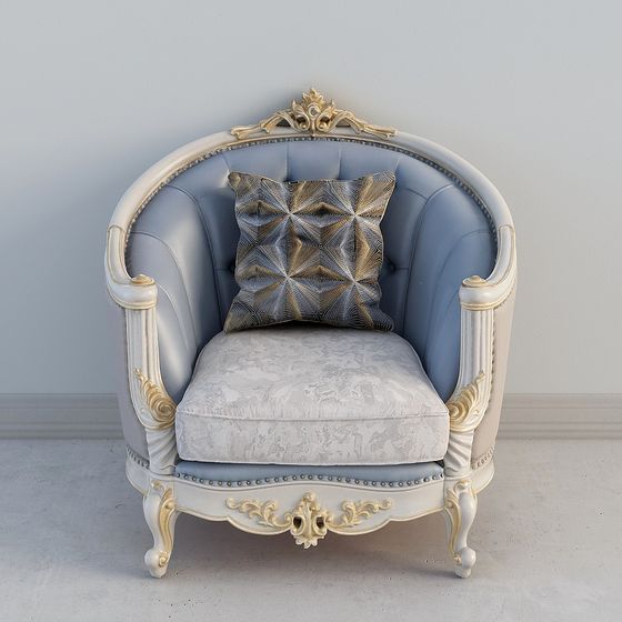 Royal Sofa 3D model: Classic Meets Modern Elegance