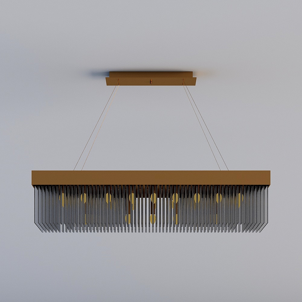 Linear Elegance Chandelier 3D model
