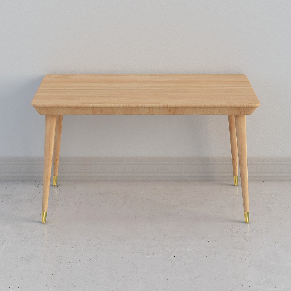 Youvon Art Good Birch Nordic Minimalist Restaurant Table and Chairs combined birch one table four chairs full solid wood table 6 people -1.4 meters