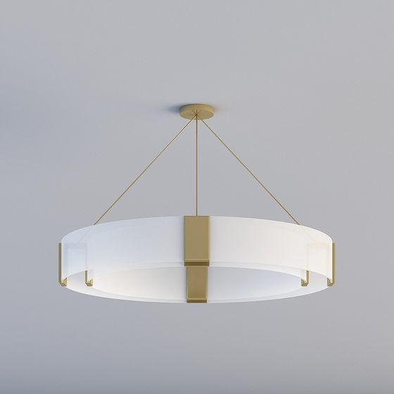 Elegant Modern Chandelier 3D model