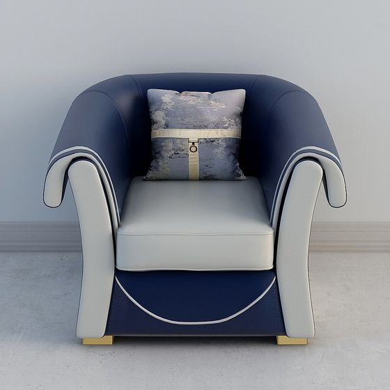 Elegant Sofa Chair 3D Model for Modern Interiors