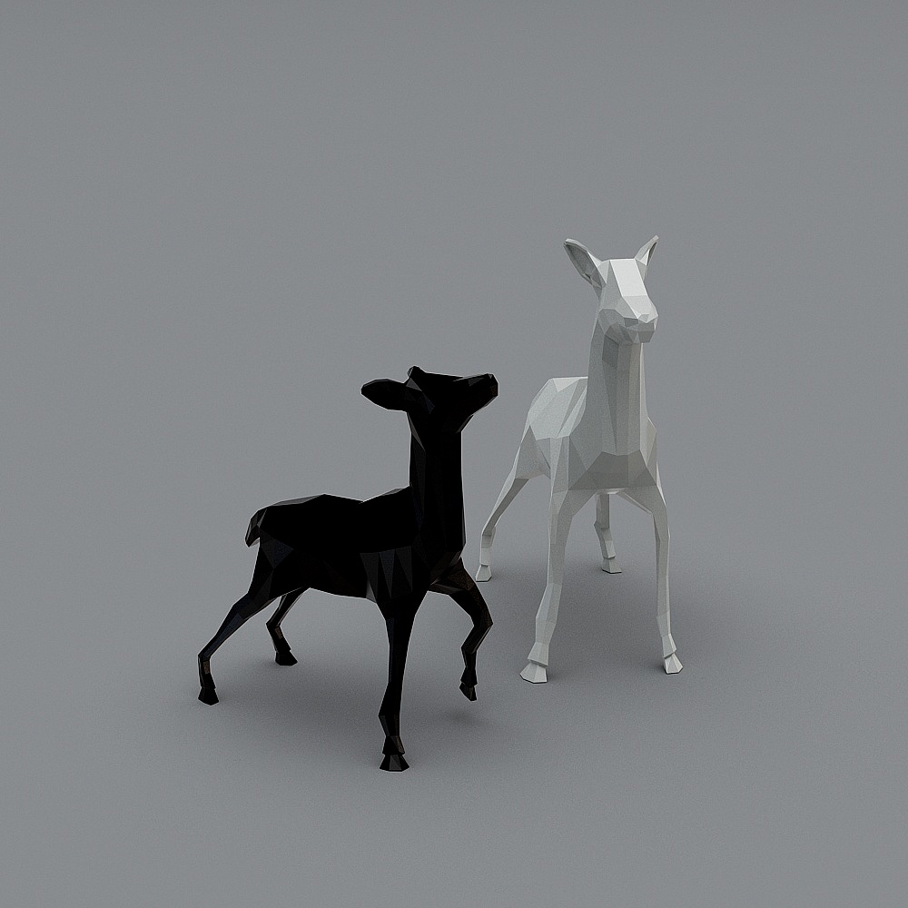 Pièces oscillantes sur le cerf