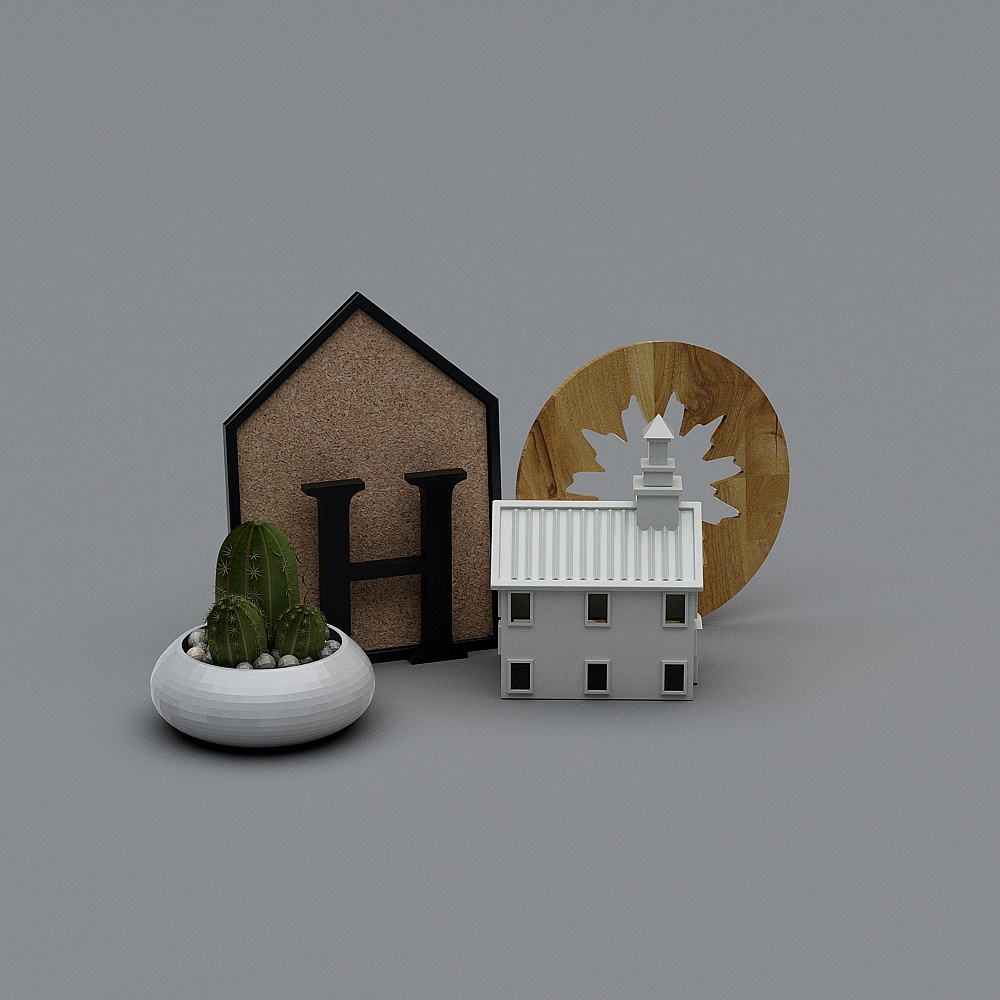 Small house jewelry combination