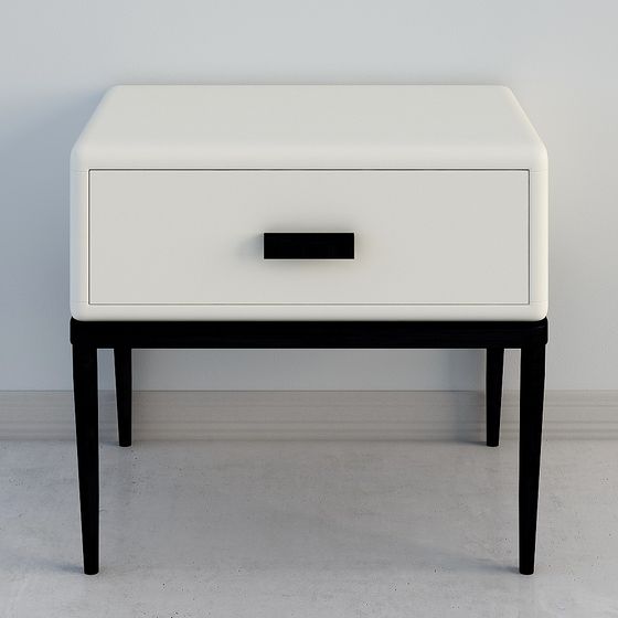 Modern Minimalist Bedside Table 3D model