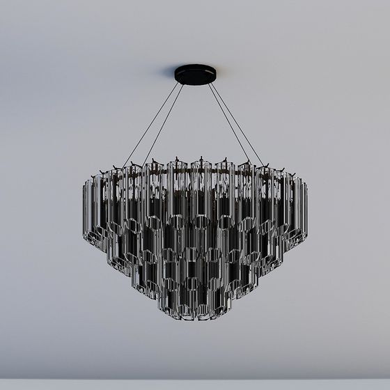 Crystal Cascade Chandelier 3D model