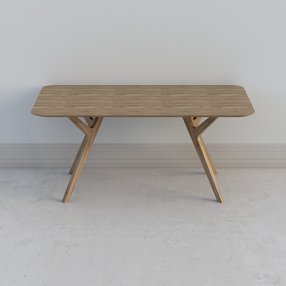 Scandinavian Console Table 3D model