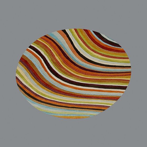 Colorful Rainbow Swirl 3D model for Creative Projects