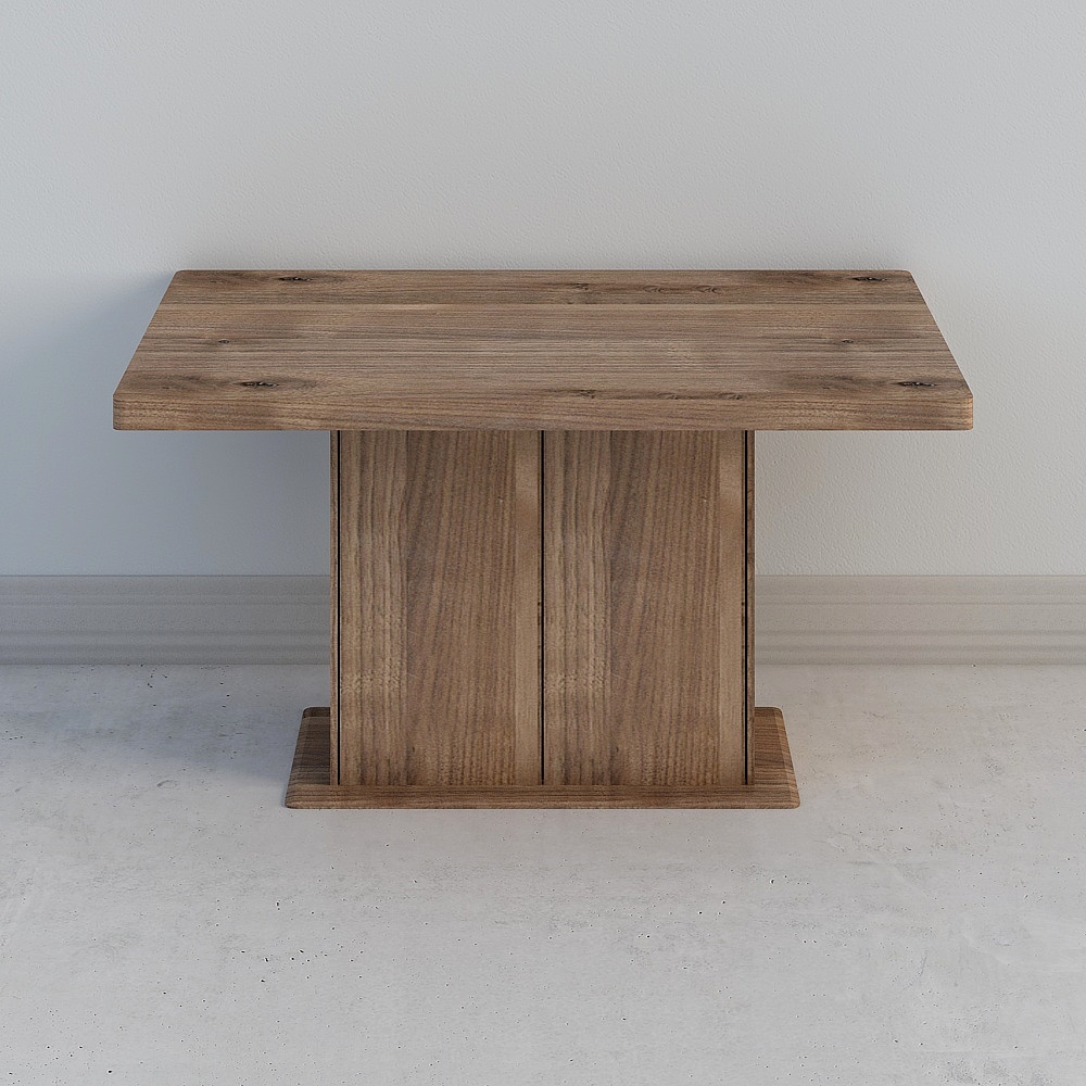 Stylish Wooden Dining Table 3D model