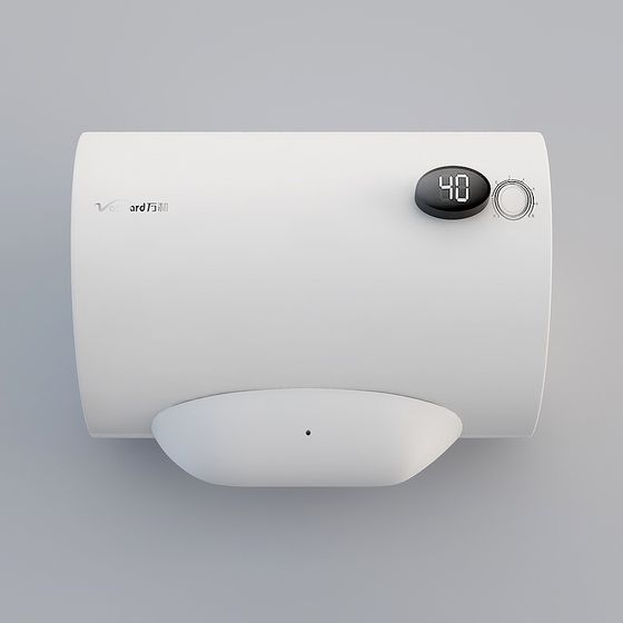Sleek Electric Water Heater 3D model for Modern Interiors