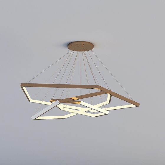 Geometric Shadow Pendant Light 3D model