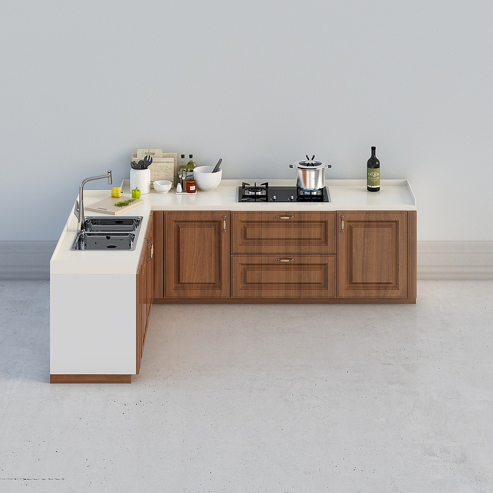 Dưới bếp 1 tủ đựng đồ