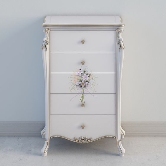 Vintage Romance Dresser 3D model