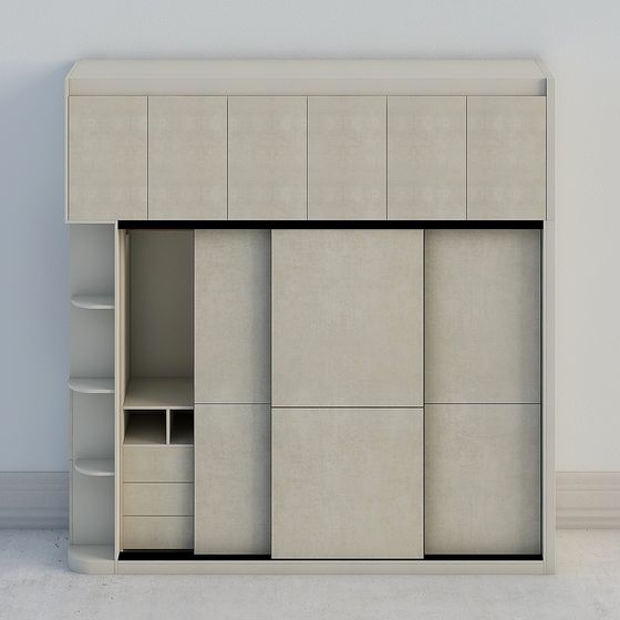 Modern Minimalist Wardrobe 3D model
