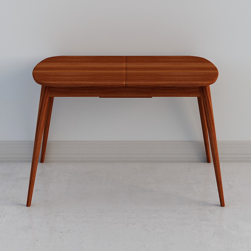 Mid-Century Extendable Table 3D model