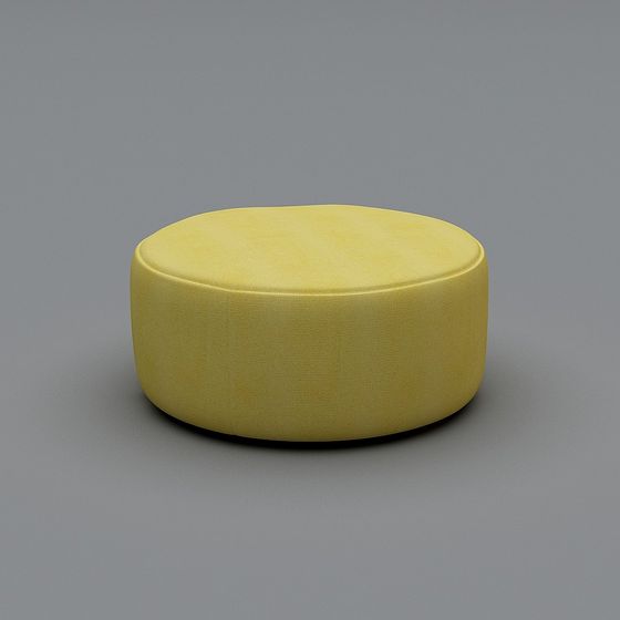 Elegant Round Cushion 3D model for Modern Interiors