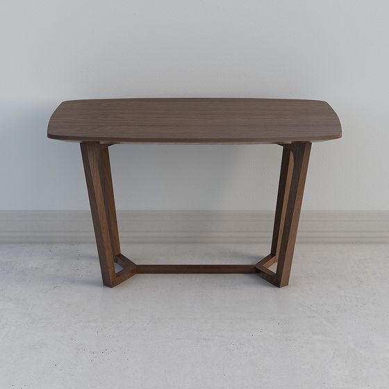 Sleek Wooden Table 3D model for Modern Design
