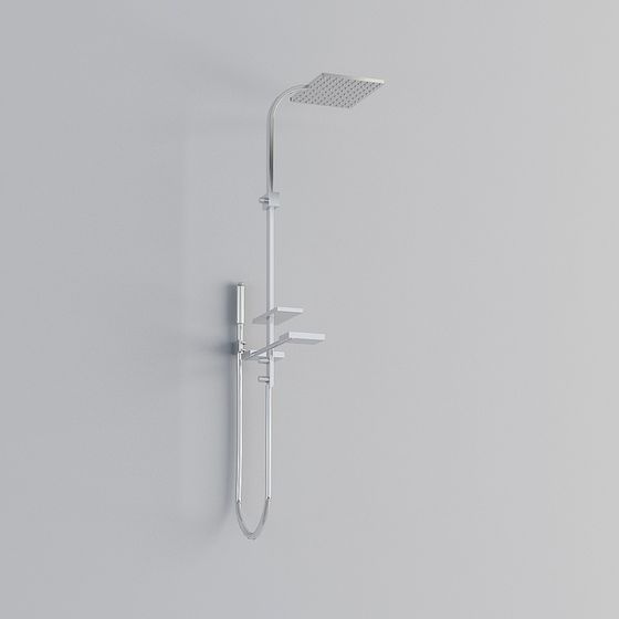 Modern Minimalist Shower System 3D model
