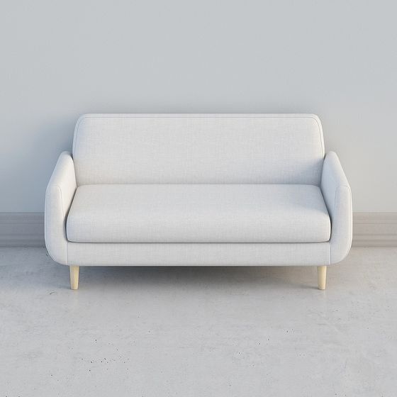 Modern Low-Polygon Sofa 3D Model Design