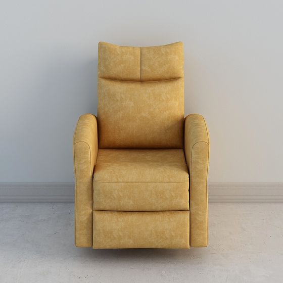 Stylish Low-Poly Lounge Chair 3D model
