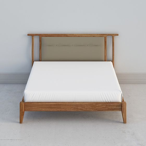 Modern Minimalist Bed Frame 3D model