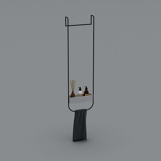 Minimalist Bathroom Rack 3D model