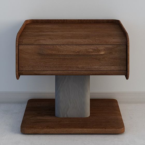 Streamlined Side Table 3D model for Modern Aesthetics