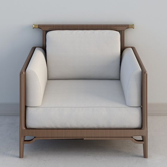 Cozy Retreat Armchair 3D model for Creative Projects