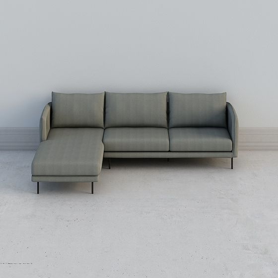 Urban Comfort 3D model Sofa for Contemporary Interiors