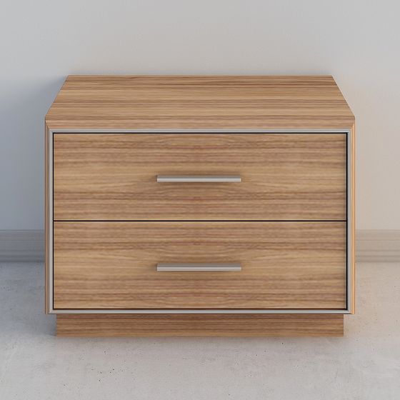 Modern Minimalist Bedside Table 3D model