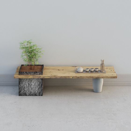 Urban Oasis Bench 3D model