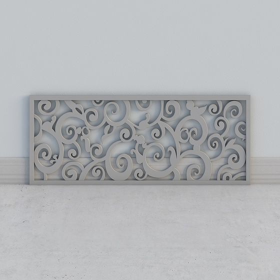 Swirl Panel 3D model for Modern Interior Design