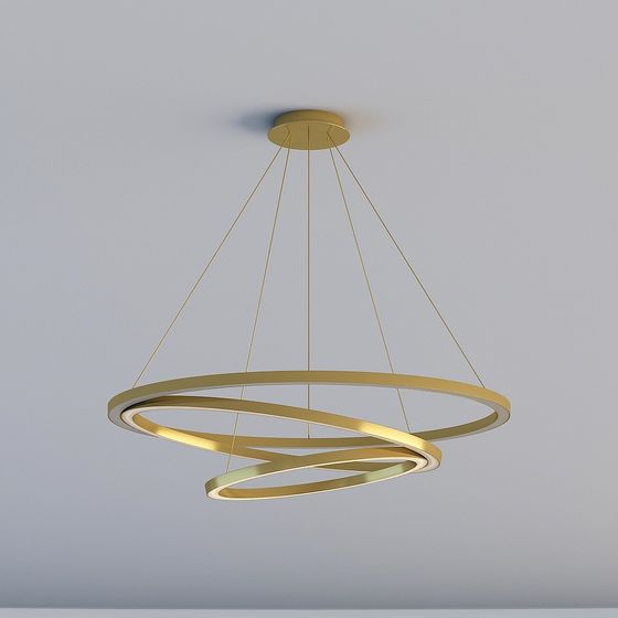 Elegant Low-Poly 3D Pendant Lamp Model
