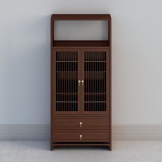Retro Storage Cabinet 3D model for Modern Interiors