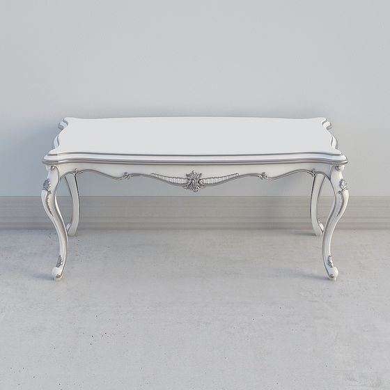 Elegant Baroque Console Table 3D model