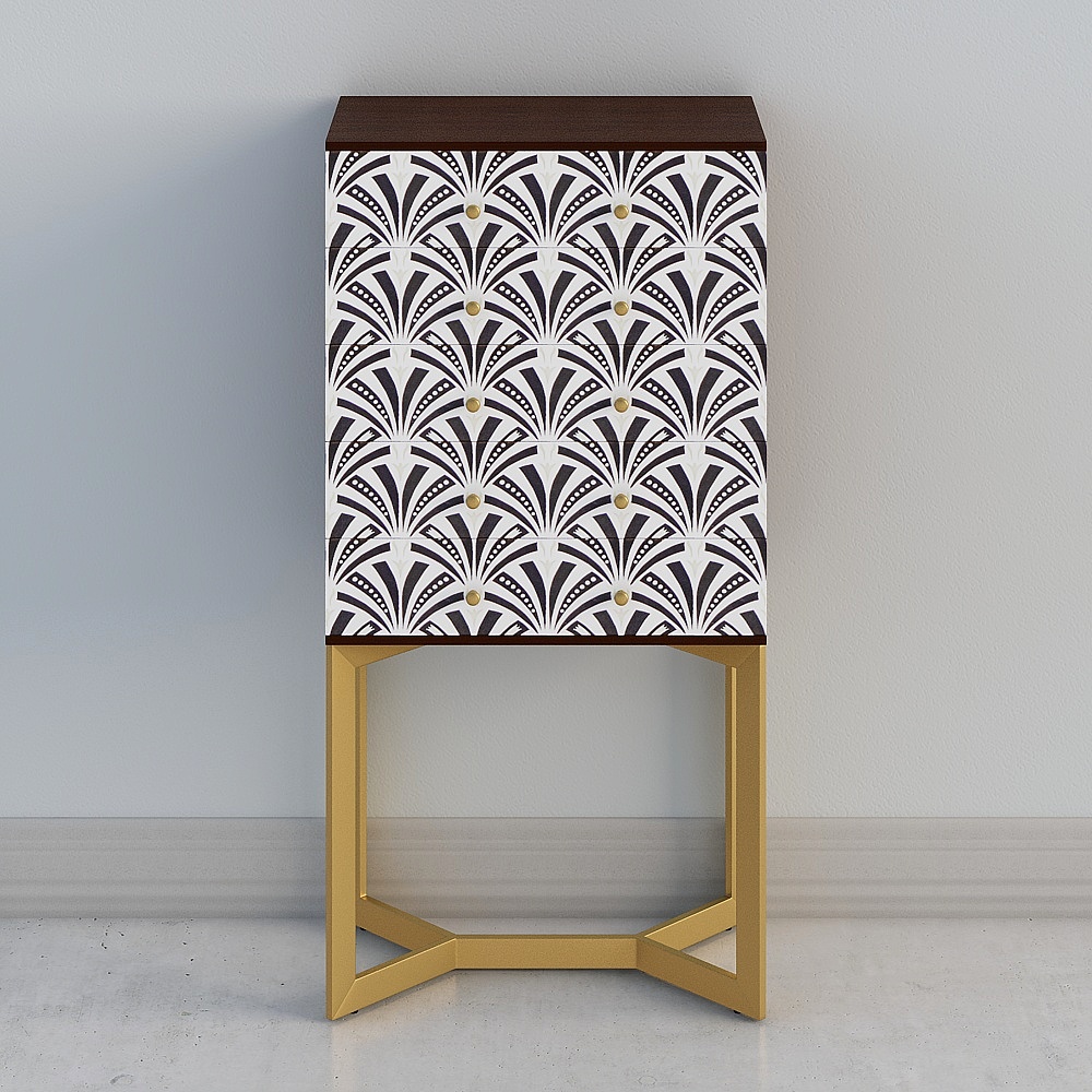 Mueble ligero de madera de lujo pintado/arte moderno Youving estilo cubo de cajones para sala de estar 052E-52