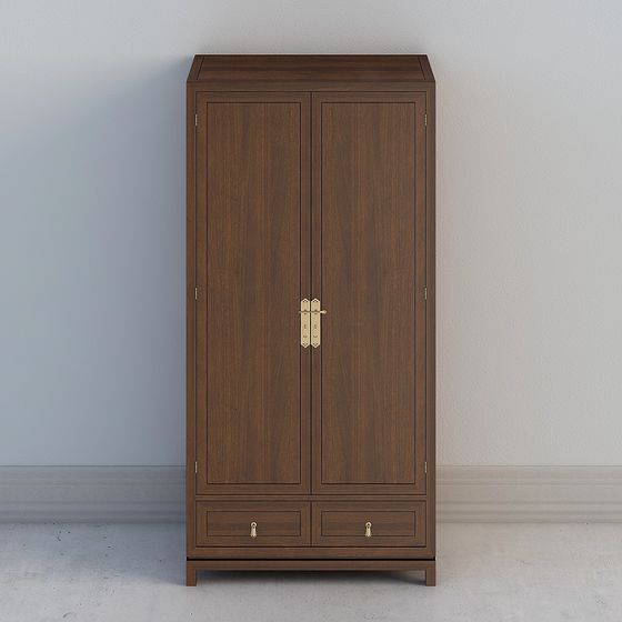 Elegant 3D Wardrobe Model with Unique Charm