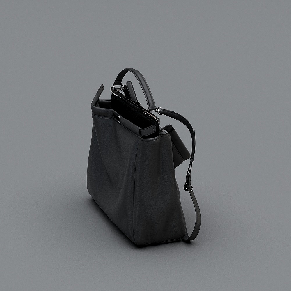 Stylish Low-Poly Handbag 3D model