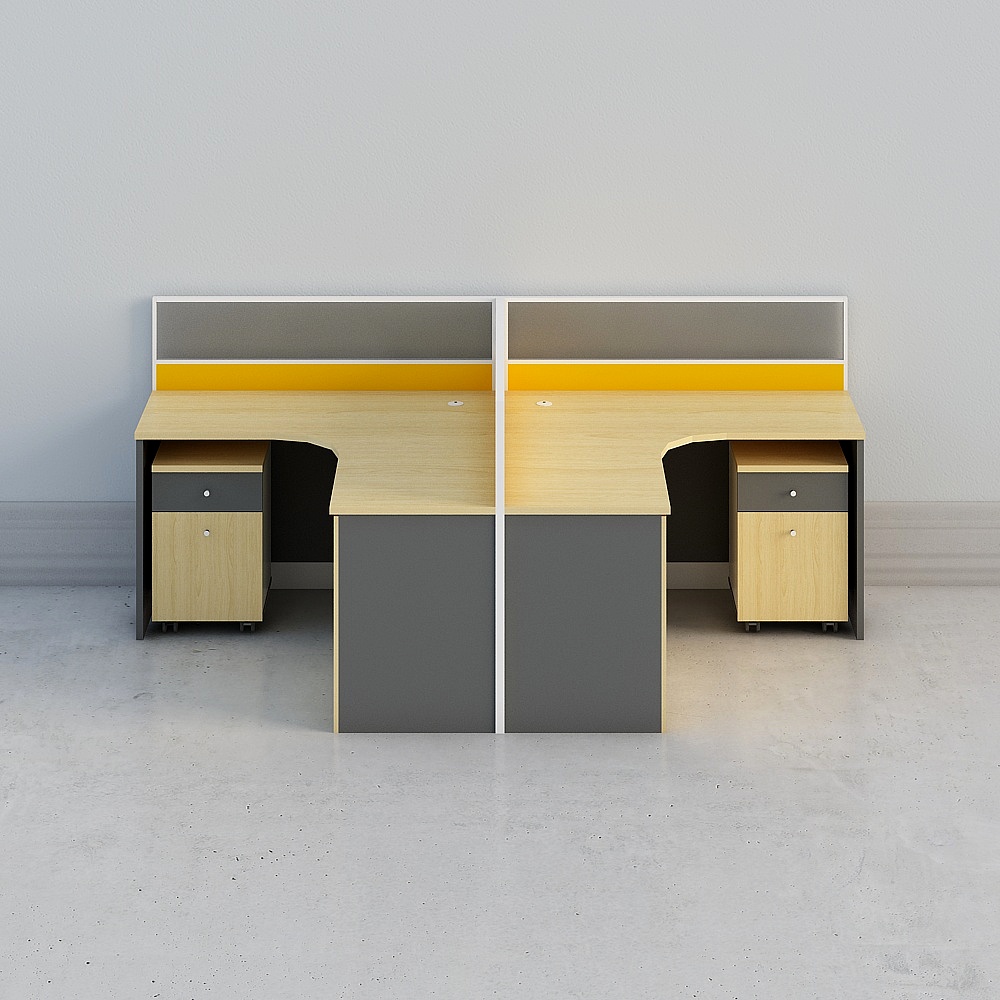 屏風L行組合桌8