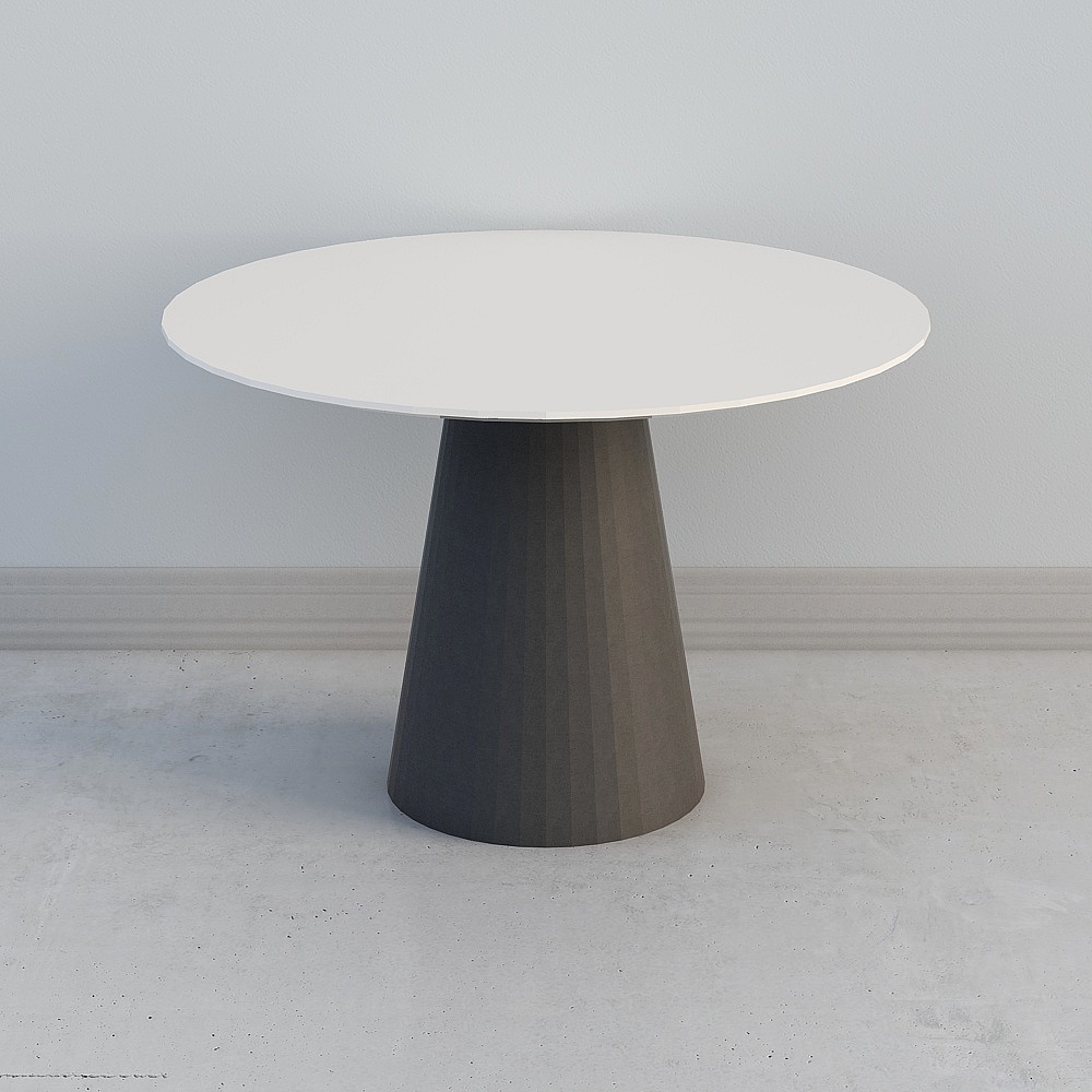 Tavolo di Negoziazione Rotondo (Bianco 1200)