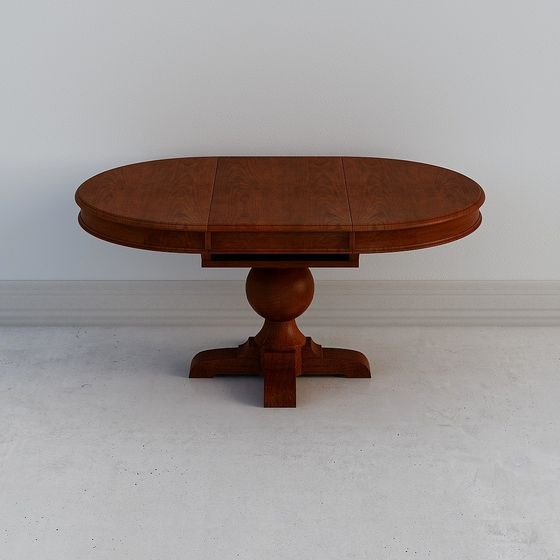 Tavolo da pranzo ovali retrattile Uefa Art Payne con gambe in legno massello per spazio abitativo vecchio assemblaggio