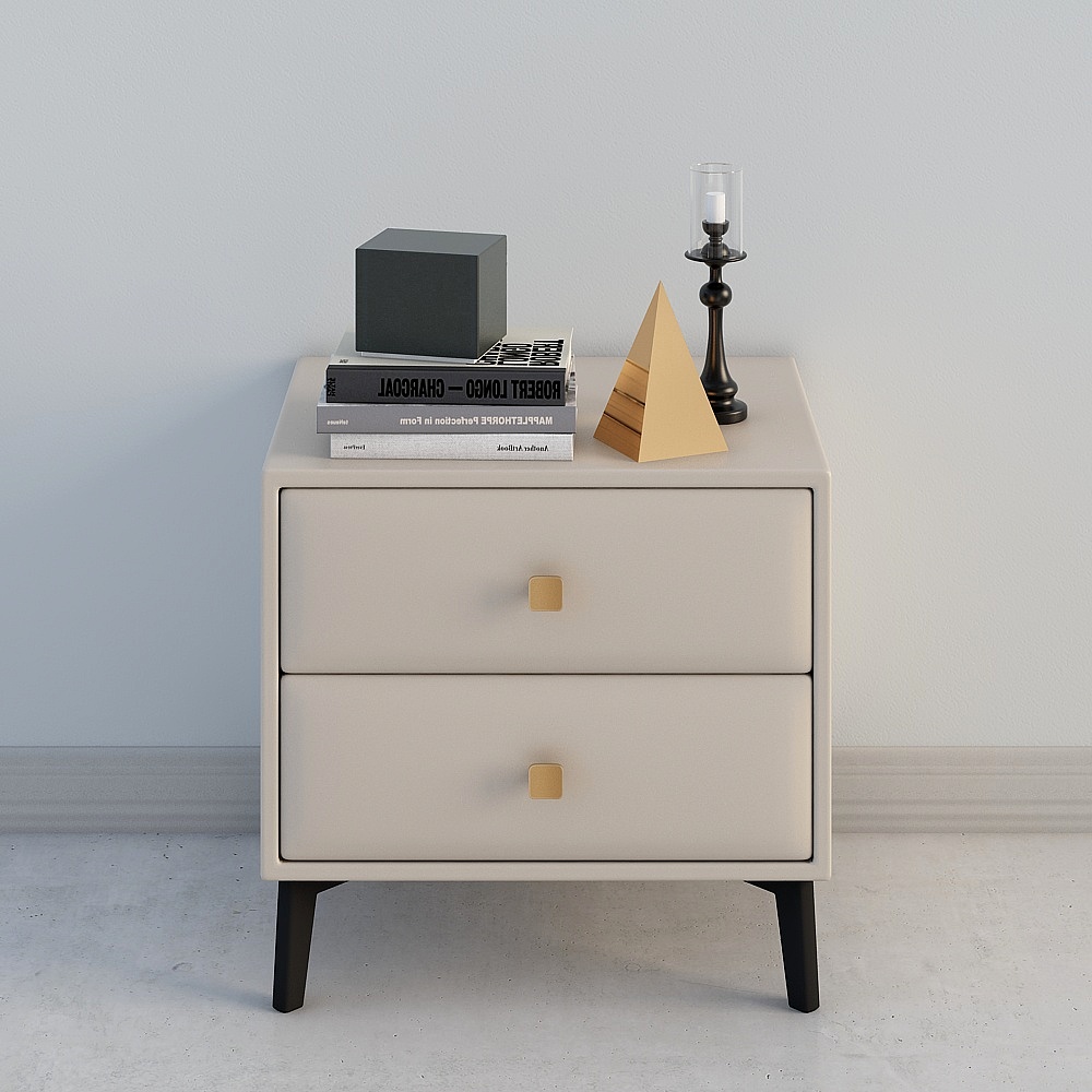 Modern Minimalist Nightstand 3D model