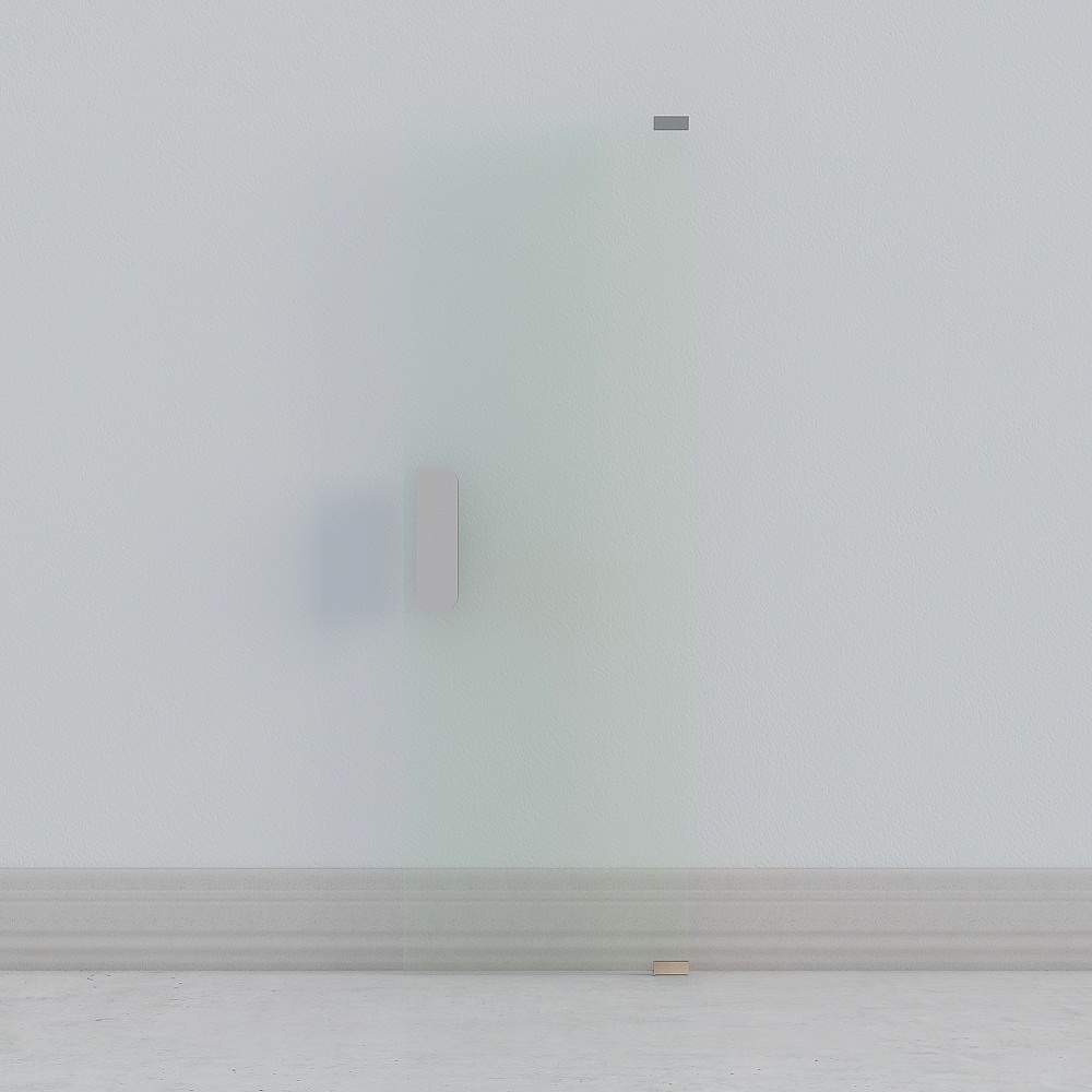 Porte vitrée minimaliste