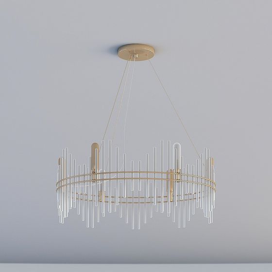 Radiant Light Chandelier 3D model