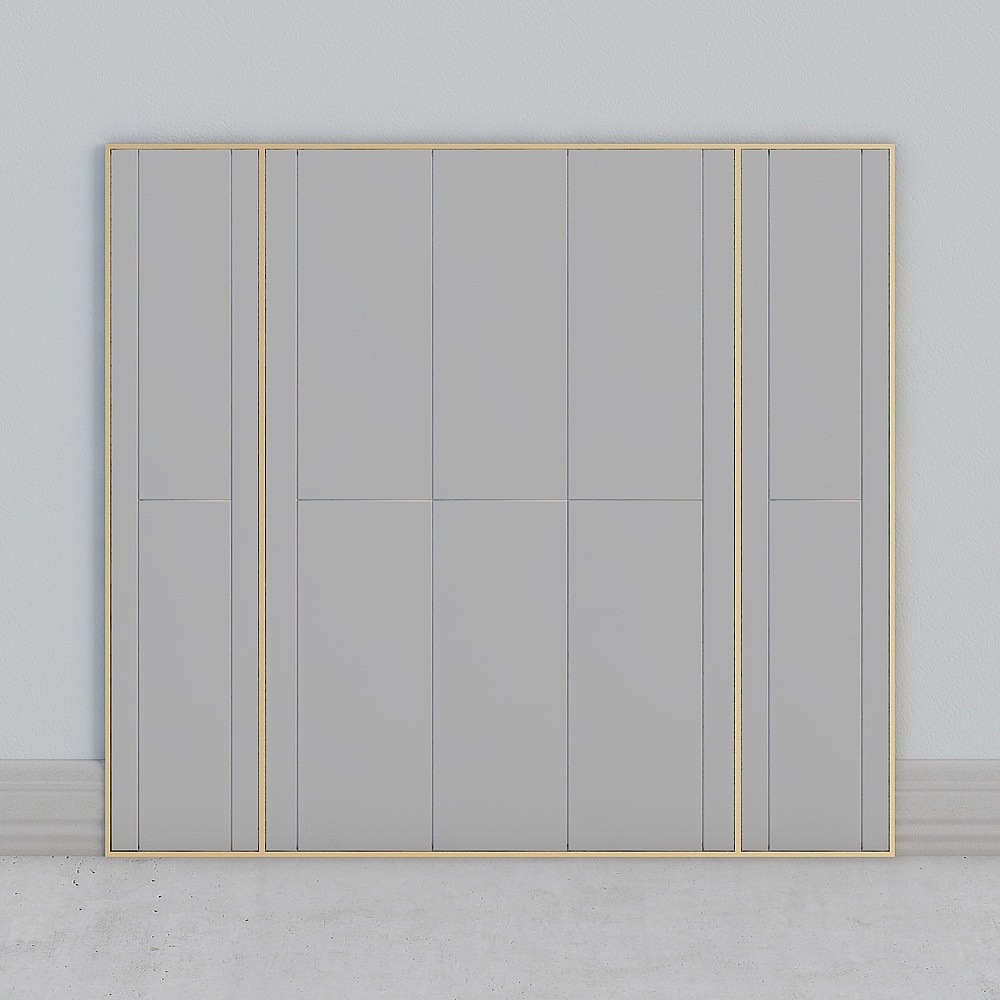 Stylish Geometric Low-Polygon Wall Panel 3D model