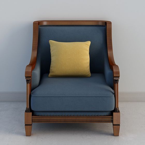 Vintage Style Armchair 3D model for Modern Interiors