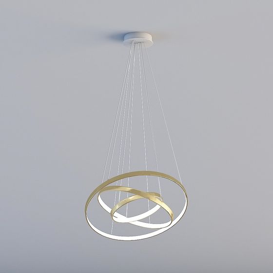 Twisted Elegance 3D Model Chandelier