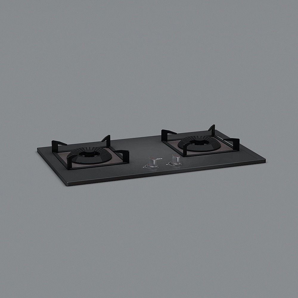 Sleek Modern Gas Stove 3D Model