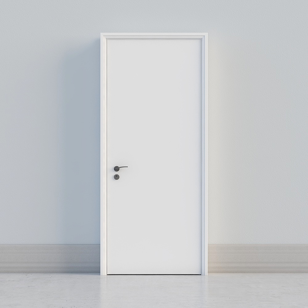 minimal white door