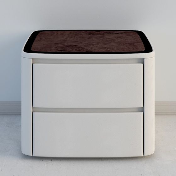 Elegant Bedside Table 3D model for Contemporary Spaces