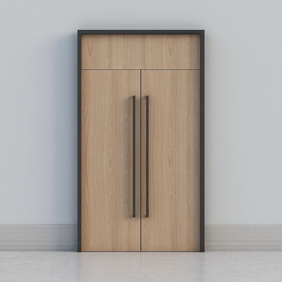 Earth Color Indoor Door 3D Model for Cozy Spaces